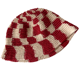 Hand Knit Cotton Crochet Summer Bucket Hat for Men and Women