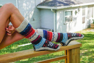Women's Knitted Slipper Boots