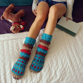 Wear these bed socks if you have cold feet or poor circulation