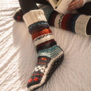 Wool Mens and Womens Slipper Socks