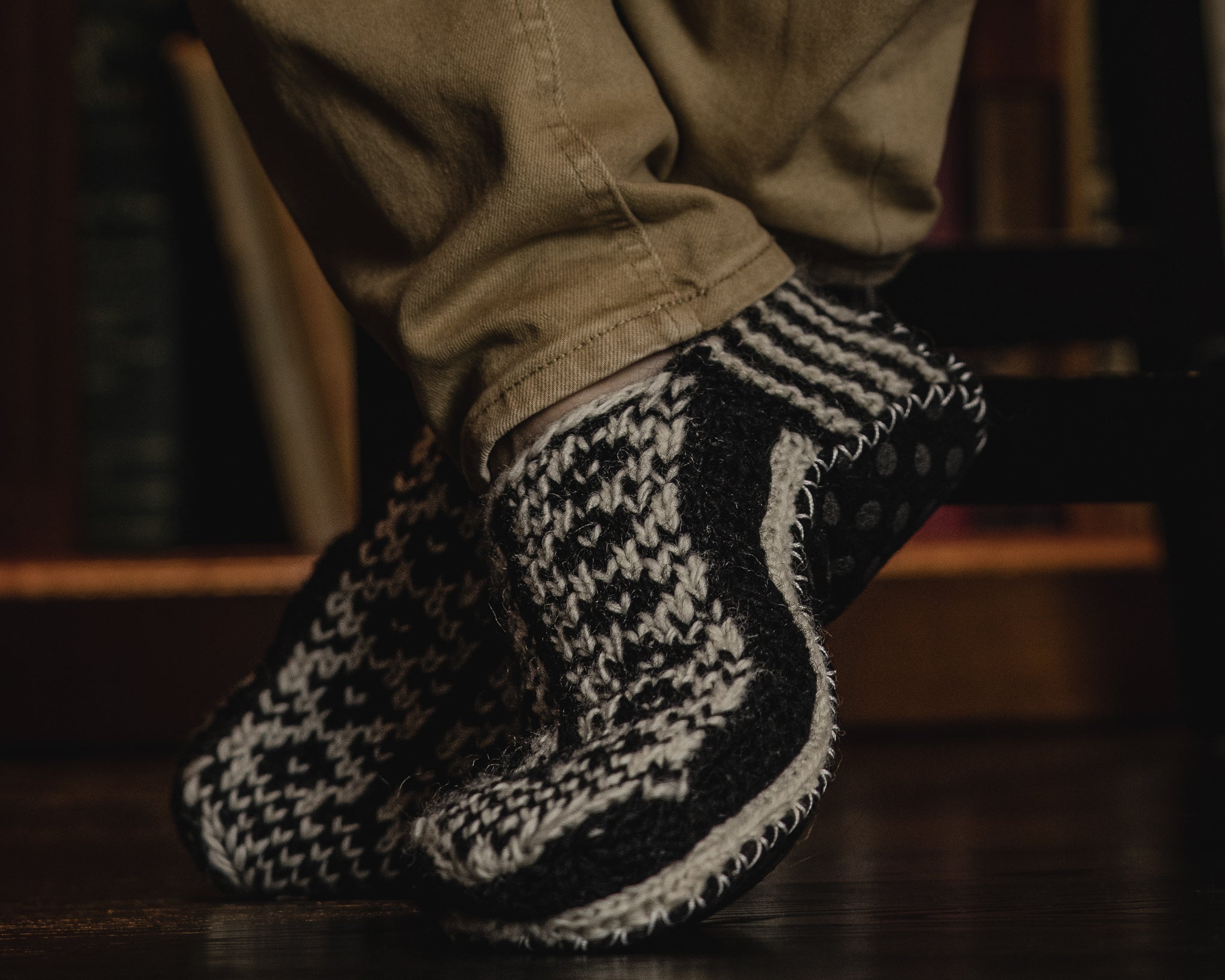 Wool Slipper Socks, Hand Knit Wool Socks, Handmade Socks – Tibetan Socks