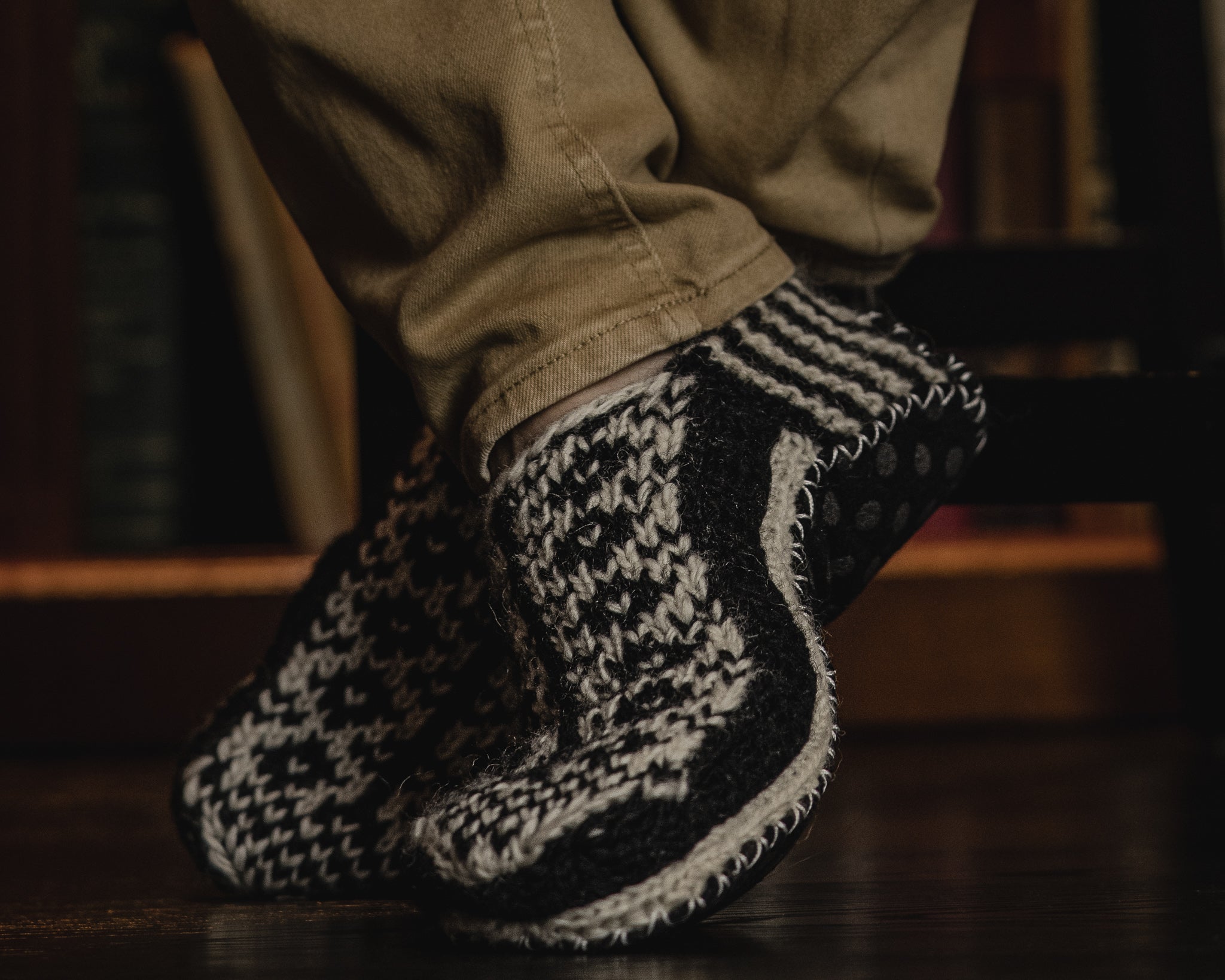 Wool Slipper Socks, Hand Knit Wool Socks, Handmade Socks – Tibetan