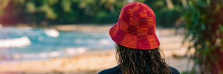 Cotton Crochet Bucket Hat Men Women