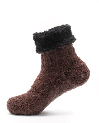 Fuzzy Wool Sherpa Lined Slipper Socks