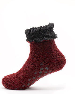 Fuzzy Wool Sherpa Lined Slipper Socks