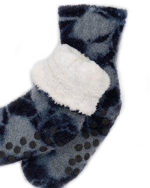 Fuzzy Wool Sherpa Lined Slipper Socks