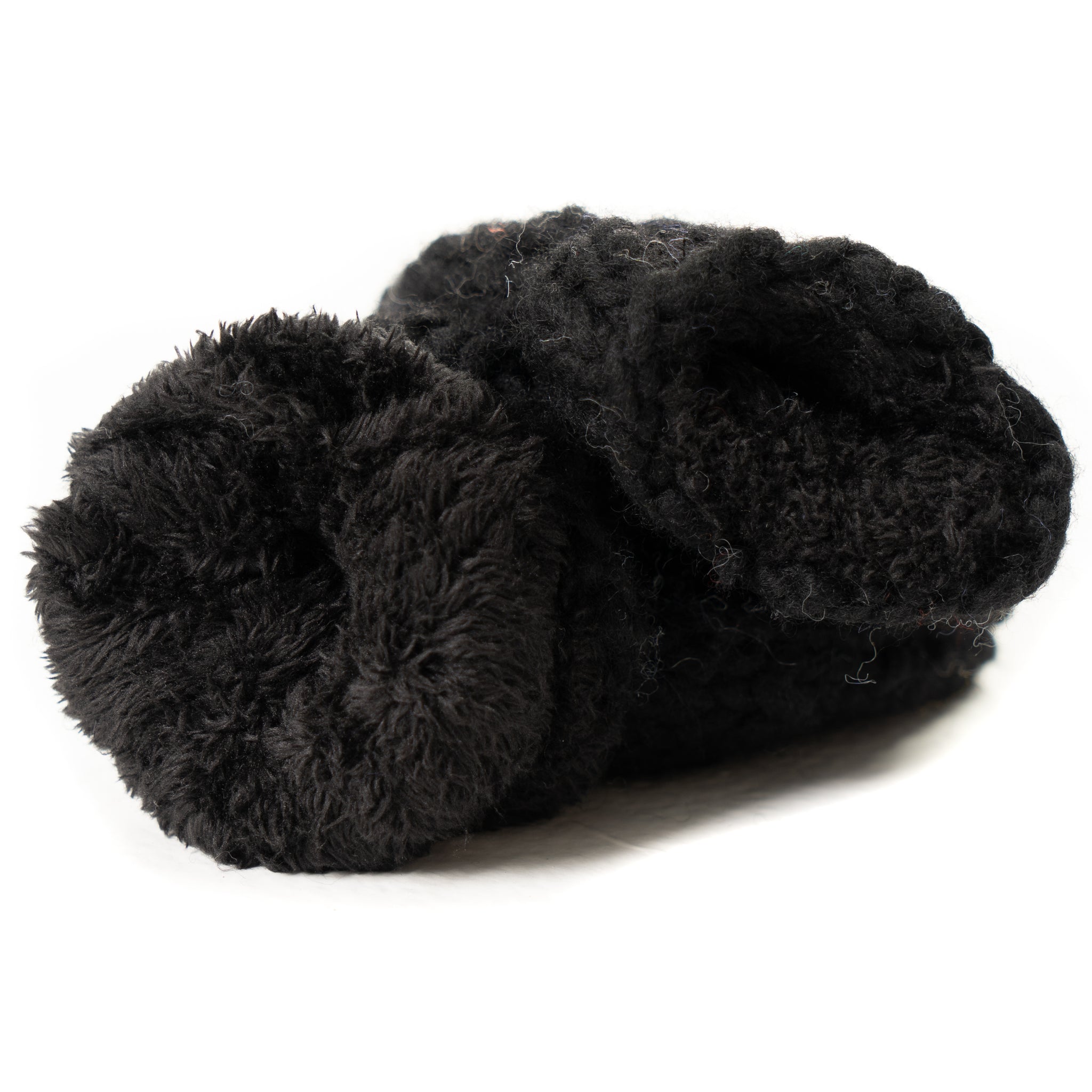 Hand Knit Wool, Sherpa Fleece Lined Mittens